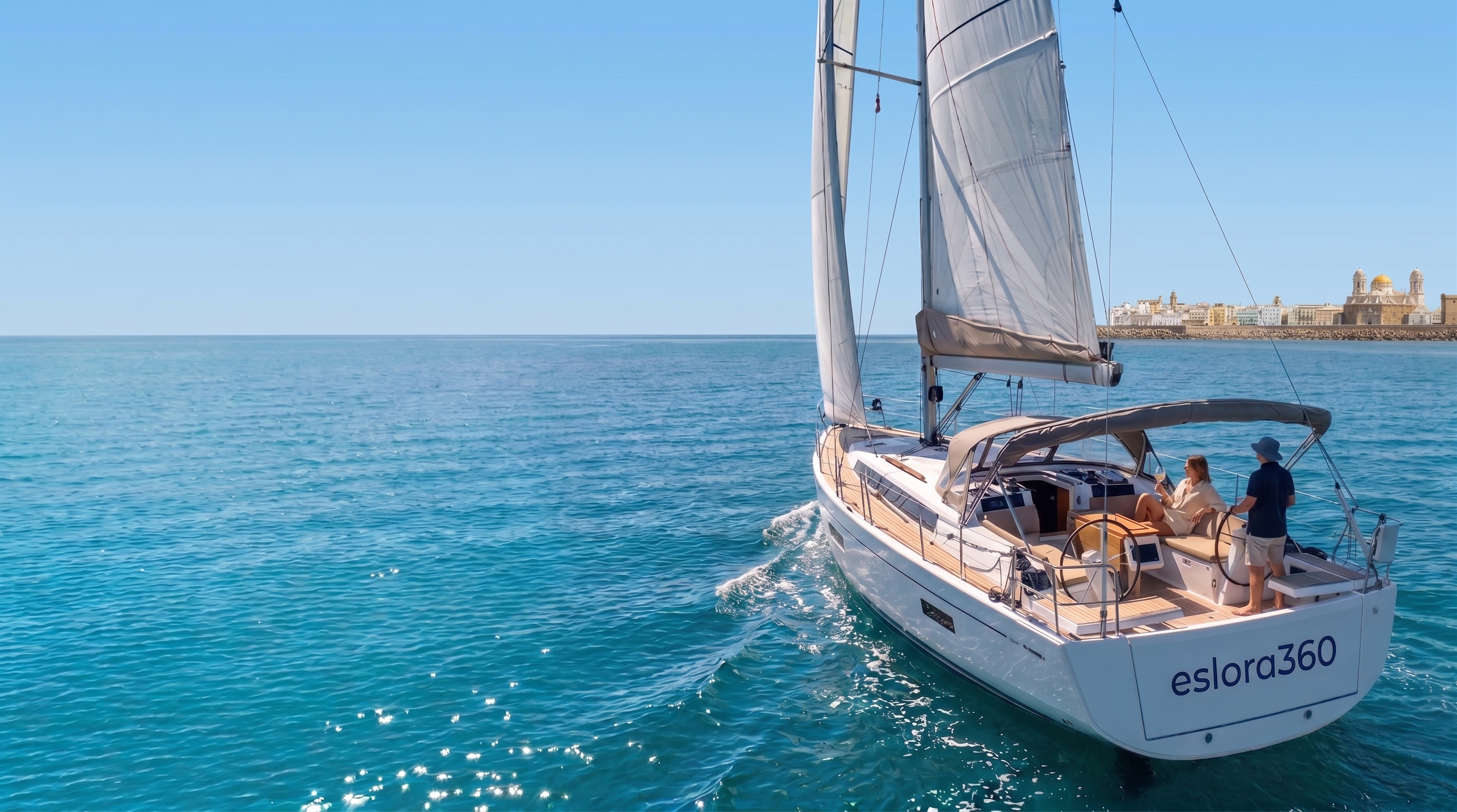 Velero en Puerto Sherry